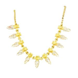J. Crew Crystal Statement Necklace • Vintage Glam • Gently Pre-owned • Gold Set